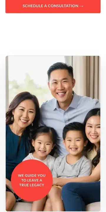 The same Launch website demo on a phone